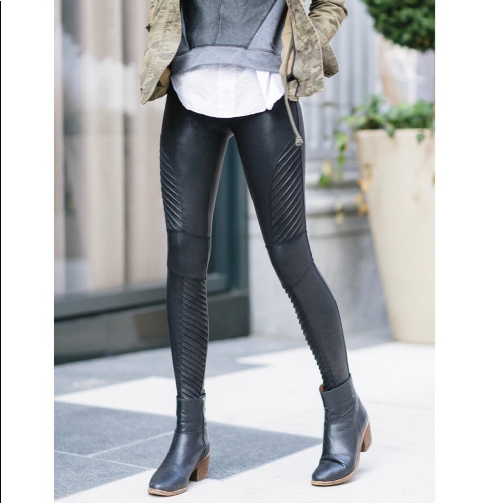 Spanx moto leggings